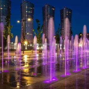 Fuente de agua personalizada de alta calidad decorativa para jardín al aire libre fuente seca de acero inoxidable