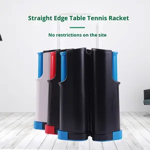 Ensemble de tennis de table portable avec filet réglable, 2 raquettes, <span class=keywords><strong>kit</strong></span> complet de <span class=keywords><strong>ping</strong></span>-<span class=keywords><strong>pong</strong></span>, comprend 3 balles, système de filet rétractable - Product Image 4