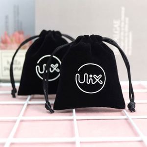 Custom Logo Recyclable Silk Velvet Jewelry Gift Pouch with <b>Gag</b> for Jewelry Watches & Glasses - Product Image 5