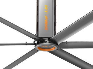Ventilateur de plafond industriel grand format HVLS RTFANS pour entrepôt, 24 pieds - Product Image 2