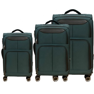 Valise de <span class=keywords><strong>voyage</strong></span> légère en tissu nylon souple, 3 pièces, 8 roues, 20 24 28, classique et luxueuse, avec roulettes pivotantes à 360 degrés, en polyester - Product Image 1