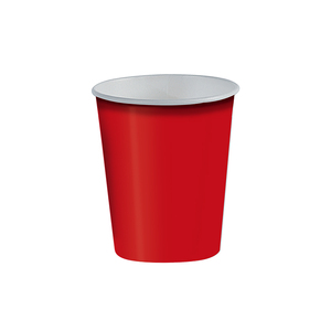 <b>Paper</b> cups 200 ml (6 oz), <b>red</b>, 20 pcs/pack - Product Image 1