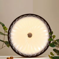 Vente en gros de luminaires de plafond LED ronds en acrylique, style moderne, pour la décoration intérieure, avec motif floral, pour la maison