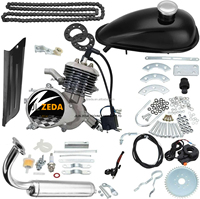 Kit moteur de vélo à 2 temps ZEDA 80cc, 2 bougies d'allumage, CDI, essence