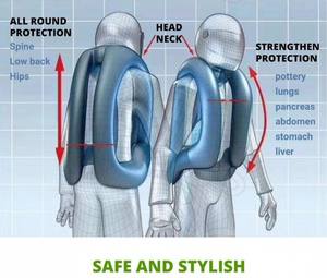 Gilet gonflable d'airbag de saut d'atterrissage de moto de sauvetage de sécurité aérienne équestre - Product Image 4