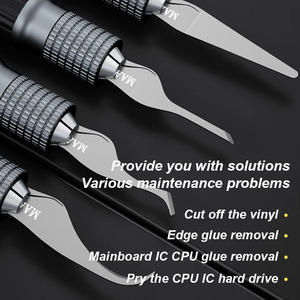 Juego de Cuchillas de Precisión con Mango de Acero y Empuñadura de Plástico, Herramientas de Mantenimiento BGA para la Extracción y Desmontaje de Chips IC - Product Image 5