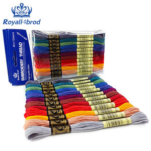 埃及棉DIY手工制作12定色线套装十字绣刺绣钩针和针织缝纫 - Product Image 3