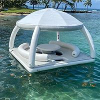 Île de plate-forme d'eau avec pont Aqua Leisure Floating Dock Yacht Dock Water Floating Pool Bar