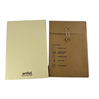 Enveloppe en papier kraft brun personnalisé biodégradable classeur avec fenêtre transparente pour projets d'artisanat et pochettes