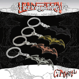 Lilangda moda creativa in metallo pipistrello portachiavi piccolo regalo per auto accessori appesi con serigrafia all'ingrosso - Product Image 2