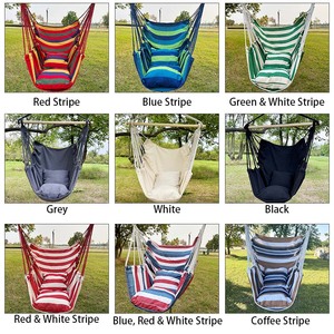 Silla Columpio <span class=keywords><strong>para</strong></span> Interiores y Exteriores, Silla Hamaca con Almohada, Silla Colgante <span class=keywords><strong>de</strong></span> Algodón Grueso <span class=keywords><strong>para</strong></span> el Tiempo Libre - Product Image 5