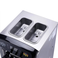 Nouvelle machine à glace verticale de haute qualité, très vendue, pour la préparation de glaces molles, facile à utiliser, idéale pour les boutiques de desserts, les snack-bars et les restaurants.