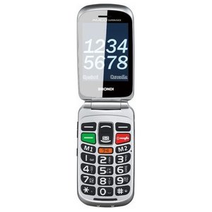 Celular 2G GPRS AMICO Supervoice Negro y Plateado - Product Image 3
