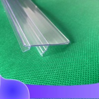 Tiras de datos de etiquetas de canal de precio de estante de PVC de plástico transparente personalizado para estante
