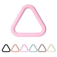 Haltères triangulaires en silicone unisexes 7LB et 10LB pour le renforcement musculaire et le tonification