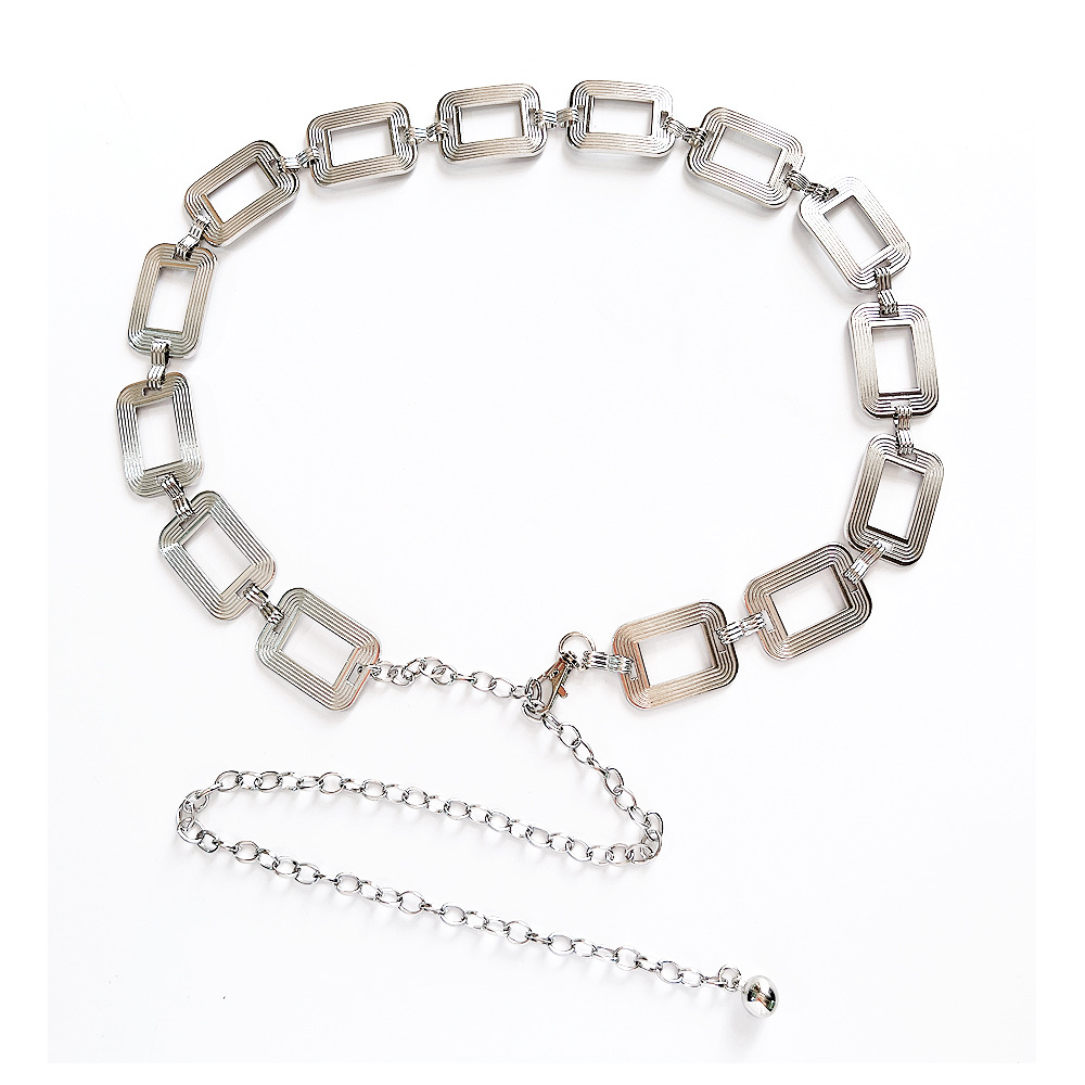 Striped Square Silver