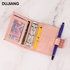 <span class=keywords><strong>Cartera</strong></span> personalizada A7 para <span class=keywords><strong>mujer</strong></span> con estampado de cocodrilo, carpeta multifuncional de cuero genuino, monedero con cierre abierto, logotipo de nailon - Product Image 3