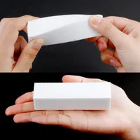 Kit de blocs éponge de polissage pour manucure et pédicure, limes à ongles, outils de soin des ongles, polissage et ponçage, éponges blanches pour nail art