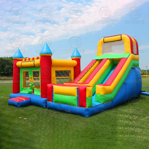 Nhiều màu thư bị trả lại nhà bouncy lâu đài <span class=keywords><strong>Inflatable</strong></span> Combo ngoài trời nhảy <span class=keywords><strong>Inflatable</strong></span> Bouncer với trượt cho trẻ em - Product Image 5