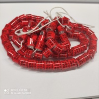 Bagues de Pigeon en plastique et Aluminium, 1 pièce, bandes de course pour oiseaux de course, couleur 185C, rouge