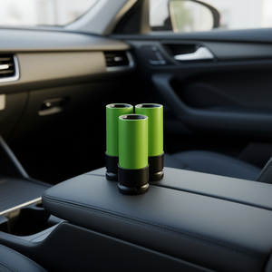 Accesorios para Llaves de Auto, Soporte Cilíndrico Verde de 86 mm para Llaves con Base Negra - Product Image 3