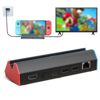 Station d'accueil Honcam pour Nintendo / OLED, station d'accueil portable, adaptateur TV 4K, port USB Type C, station de charge de voyage