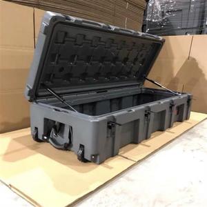 Boîte de rangement robuste 110L, en plastique rigide rotomoulé, pour 4x4, montage sur galerie de toit, profil bas, couleur beige désert - Product Image 4