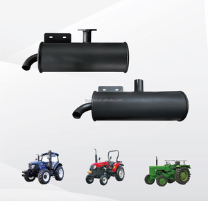 Silencieux d'échappement universel de 38 mm d'entrée, petit silencieux diesel robuste pour camions légers, pick-up et mini-fourgonnettes - Product Image 6