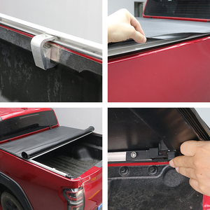 Cubierta de Caja de Carga Enrollable de Vinilo Suave para Toyota Revo <span class=keywords><strong>Vigo</strong></span> 4X4, Mejoras, Instalación sin Perforación, Directamente de Fábrica, Ahorro de Costos - Product Image 4