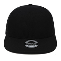 Gorras de Béisbol Baratas de Ala Plana, Transpirables, con Protección Solar, de Malla, Blancas Lisas, Gorras de Camionero Publicitarias, con Logotipo Personalizado, Estilo Hip Hop, para Pesca