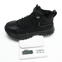 Bottes de randonnée durables antidérapantes, imperméables, épaisses, pour la neige, chaussures de trekking d'extérieur chaudes et confortables, chaussures décontractées d'hiver en tissu