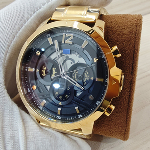 Reloj de Pulsera Inteligente de Alta Calidad para Hombre, Cronógrafo con Esfera Grande, Dorado, Marca Tommys <span class=keywords><strong>Hilfiger</strong></span>, de Acero Inoxidable, Venta al Por Mayor de Fábrica - Product Image 1