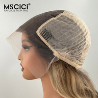 Perruque Lace Front 13x6 en Cheveux Vierges Indiens, Ondulation Souple, Blond Miel, Prête à Porter, Sangle Réglable, 100% Cheveux Humains, 14-26 pouces