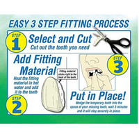 3 Teintes/kit – Prothèses dentaires temporaires, fausses dents, dentaduras, sourires parfaits, placages, adaptatifs, flexibles, avec pâte dentaire et attaches