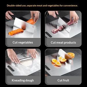 Wholesale Stainless Steel and Chopping Board Kitchen Household Thickened Double Sided Cutting Block Kneading Dough - Product Image 2