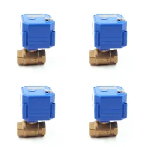 CWX-25S 2-way brass motorized control ball valve with manual override function automatic water valve