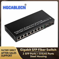 Convertisseur de média SFP Gigabit RJ45 vers SFP 10/100/1000 Mbps Adaptatif Automatique Non Géré Transceiver Ethernet Fibre Optique Fourniture d'Usine OEM