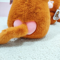 Boneka Monyet Bordir Custom untuk Wanita 22cm Aksesoris Pesta Pernikahan Hewan Boneka Lembut Layanan OEM ODM yang Dipersonalisasi