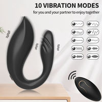 OEM Neuer Kabelloser Ferngesteuerter Biegsamer Rotationsvibrator Tragbare Vibrierende Unterwäsche U-förmiges Liebeskugel-Ei Erotikprodukt für Erwachsene