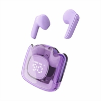 Nuevo auricular TWS transparente con carga tipo C, auricular TWS colorido de buena calidad y auricular TWS transparente