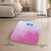 Balance numérique en verre trempé de haute précision avec grand écran LCD pour le suivi du poids et le fitness à domicile (vente en gros)