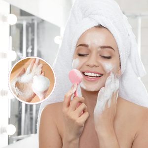 Brosse nettoyante visage personnalisée avec logo, éponge de bain exfoliante, masseur facial, brosse de dos, brosse corporelle - Product Image 5