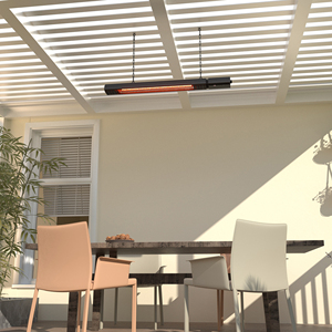Riscaldatore da Patio <span class=keywords><strong>a</strong></span> Parete, Stufa <span class=keywords><strong>Elettrica</strong></span> <span class=keywords><strong>a</strong></span> <span class=keywords><strong>Infrarossi</strong></span> per Esterni con Telecomando - Product Image 6