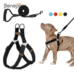 Benepaw无拉狗背带皮带套装可调舒适颈部平衡宠物吊带带小中大狗