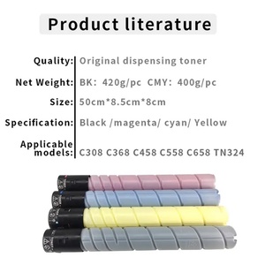 Cartouche de toner Premium TN324 TN 324, toners chimiques de recharge pour Konica Minolta Bizhub C454 C554 C368 C458 C558 C454E C554E C658 - Product Image 5