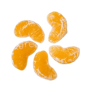Linda Rodaja de Naranja de PVC, Fresca, con Piel Desprendible, Vitamina C, Sabor Agridulce, Modelo de Fruta para Degustación, Accesorios DIY - Product Image 1