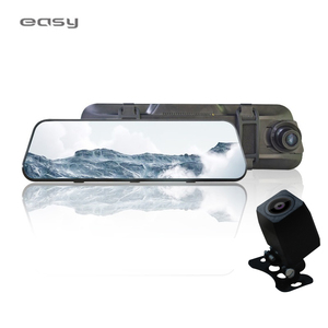 Car Black Box 9.66inch Full Screen Mirror 1080P Rearview Dashcam
