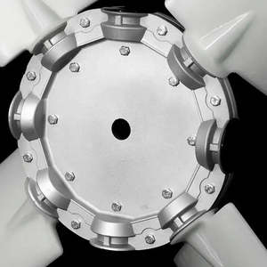 Ventilateur en plastique à flux axial du fabricant OEM avec 4 pales en nylon pour compresseurs d'air - Product Image 3