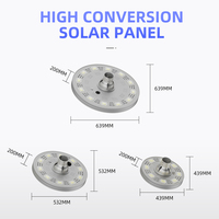 Lampes solaires de jardin LED UFO en aluminium haute luminosité 160W/200W/240W, étanches IP65, certifiées RoHS, avec détecteur de mouvement DC pour extérieur