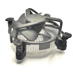 พัดลมระบายความร้อนซีพียูแบบอากาศจากโรงงานโดยตรง 4 พิน ฮีทซิงค์อะลูมิเนียมสำหรับคอมพิวเตอร์ <span class=keywords><strong>TDP</strong></span> 65 วัตต์ พัดลมระบายความร้อนซีพียูอินเทลสำหรับเดสก์ท็อปพีซี - Product Image 1